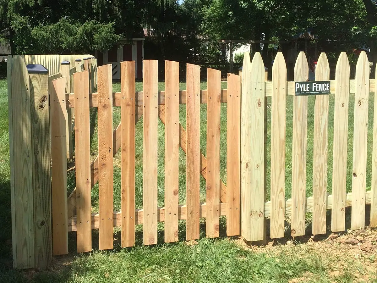 Wood fence baltimore fence company 103025 01