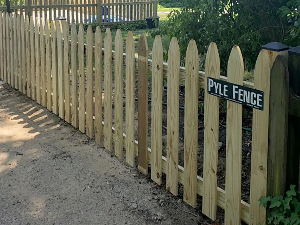 Wood fence baltimore fence company 103025 02