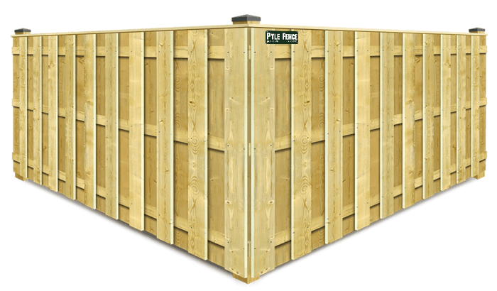 Shadowbox wood fence