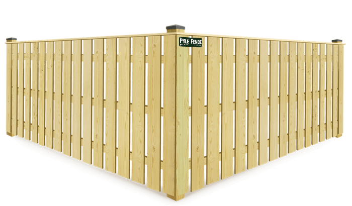 Spaced Picket wood fence