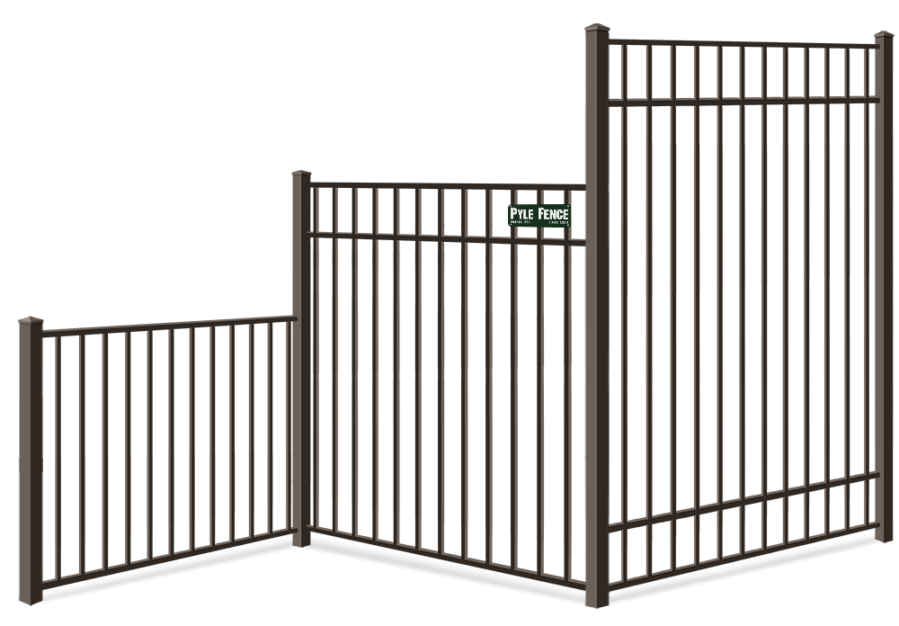 Aluminum fence height options Central Maryland