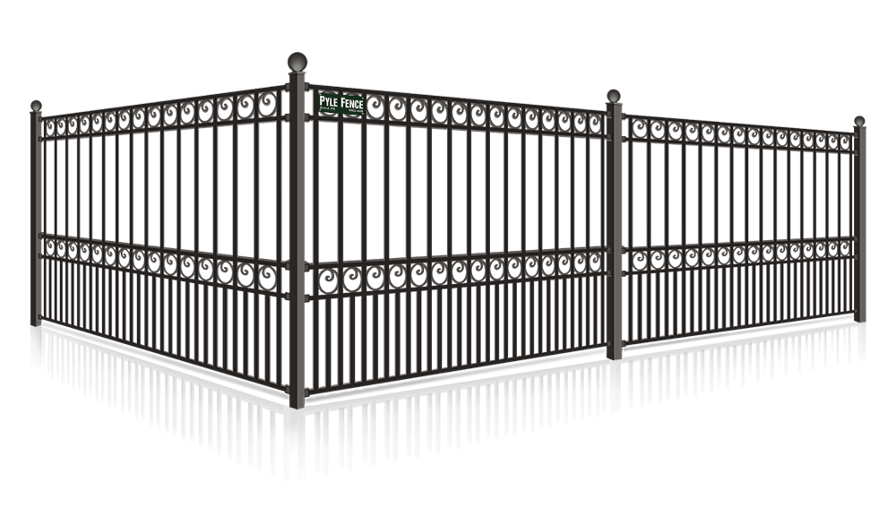 Central Maryland Wrought Iron fence installation for the Central Maryland area.