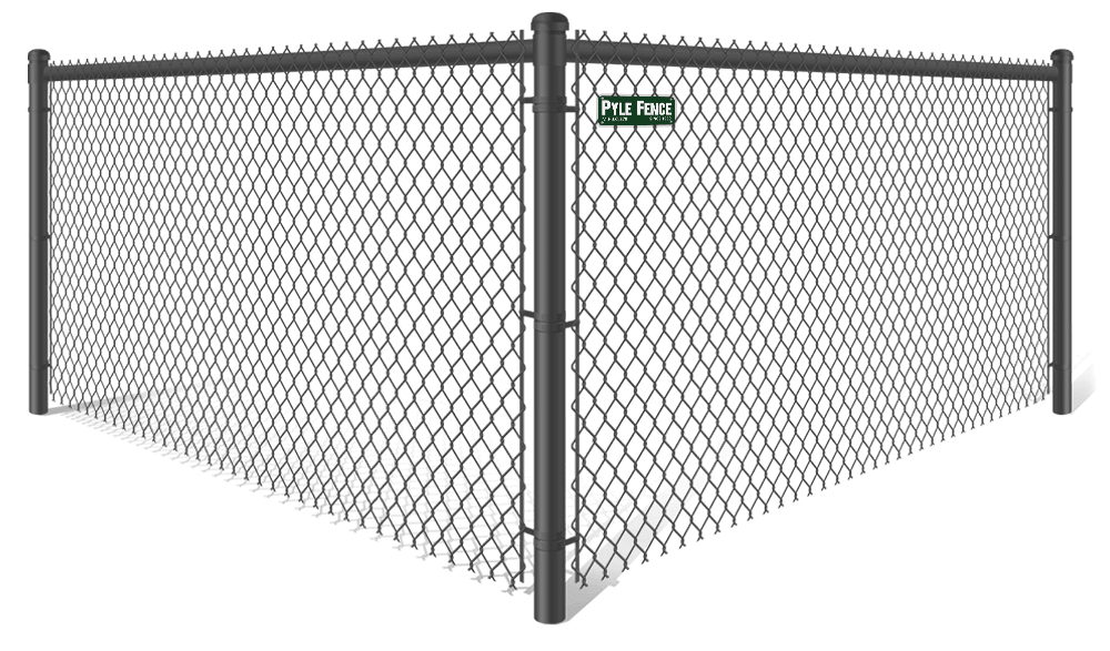 Black PVC Coated Chain Link fence contractor in Central Maryland