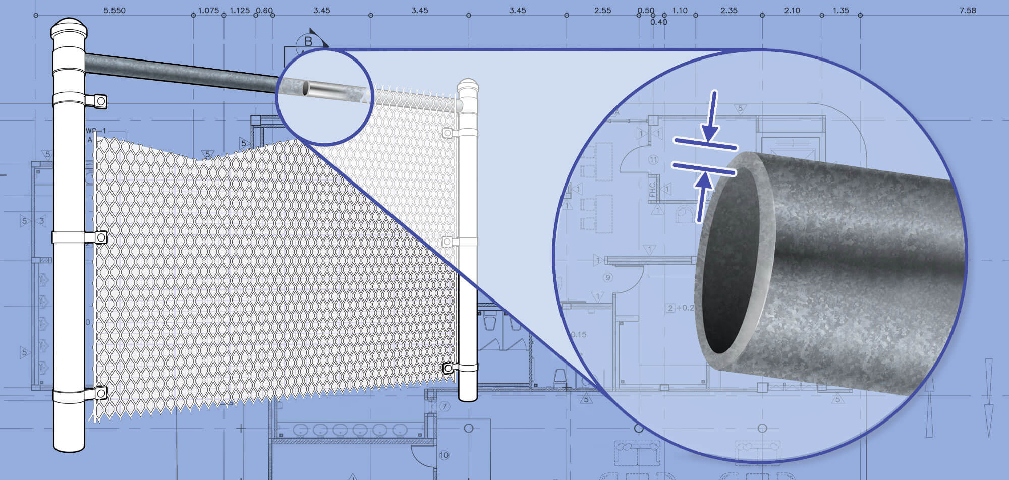 Central Maryland Chain Link fence Rails installation company