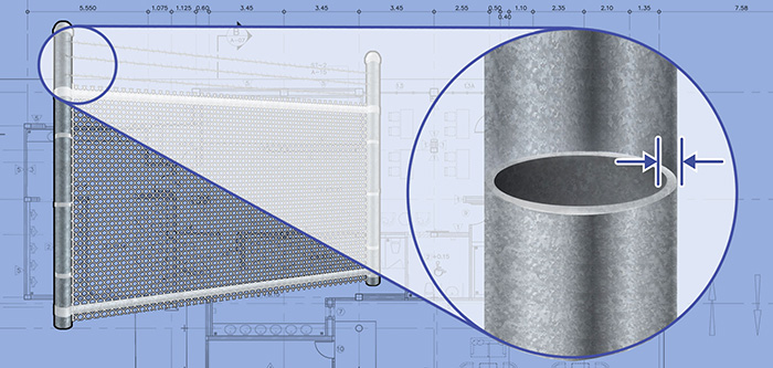 Central Maryland Commercial Chain Link fence Posts installation company