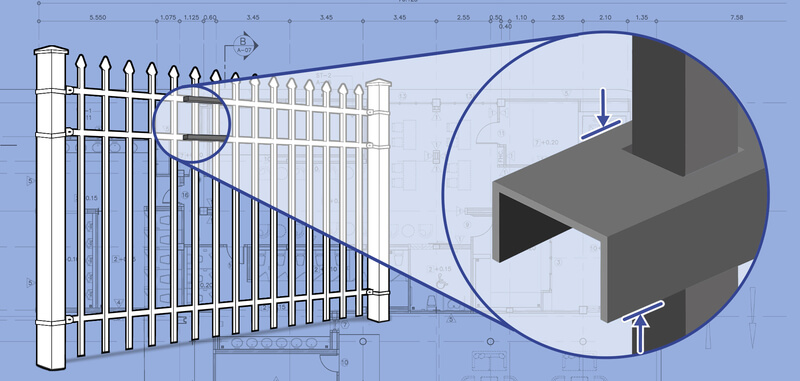 Central Maryland Ornamental Steel fence Rails installation company