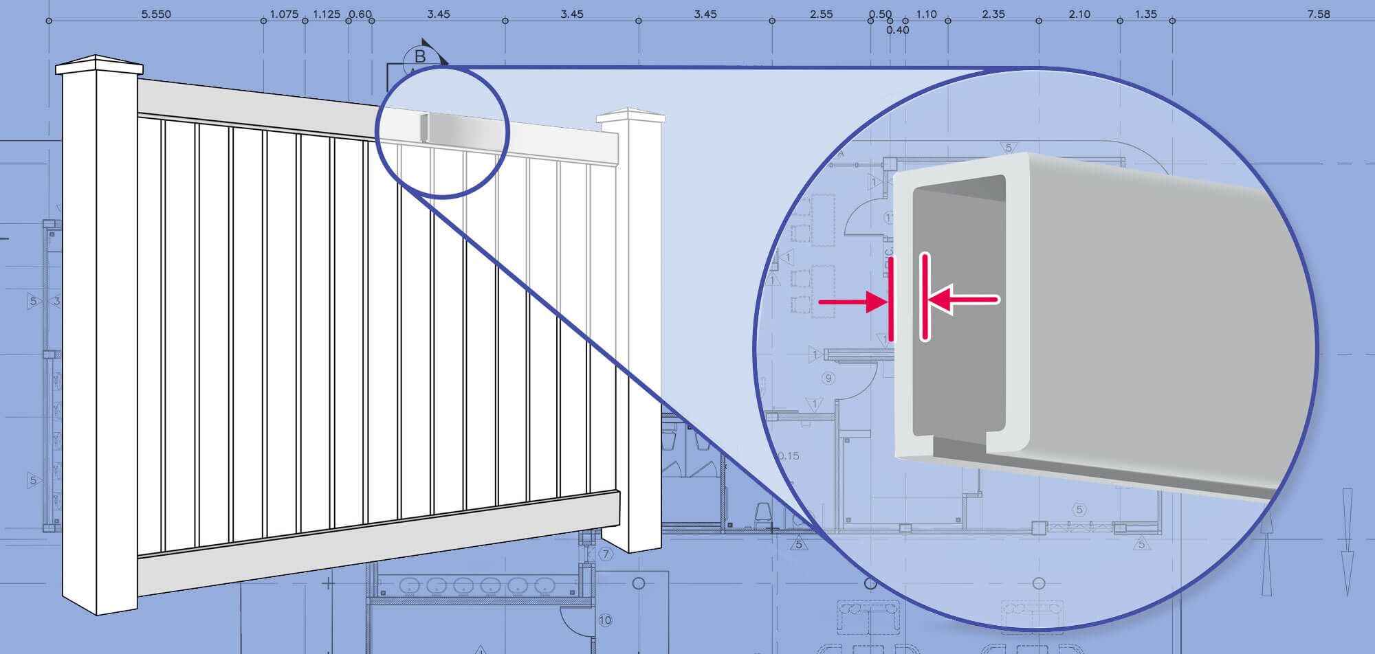 Central Maryland Vinyl fence Rails installation company