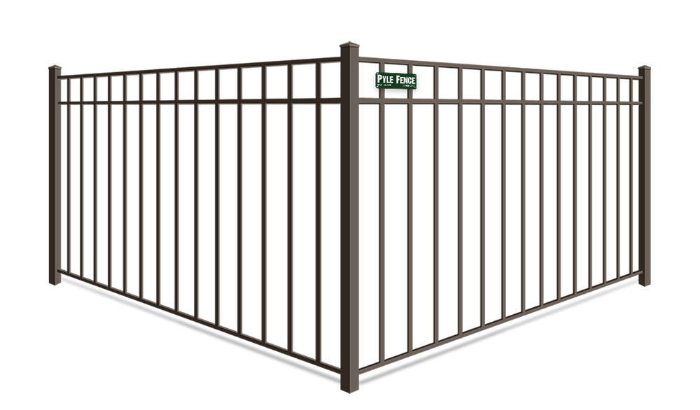 Commercial 3-Rail aluminum fence in Central Maryland