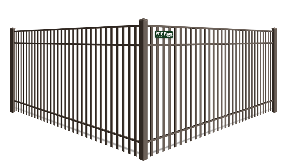 Double picket aluminum fence for commercial properties in Central Maryland