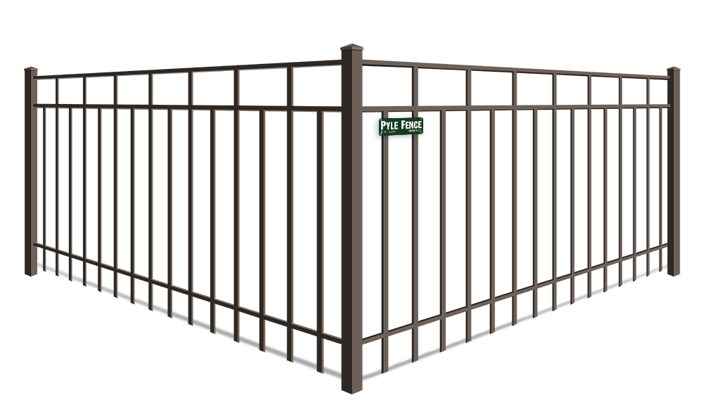 Alternating Picket Flat Top aluminum fence company in Central Maryland