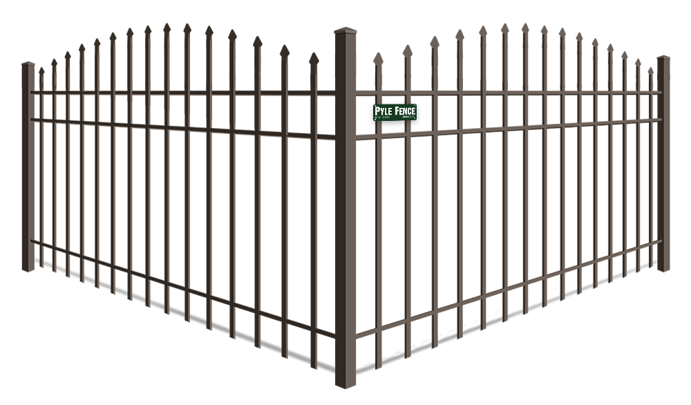 Arched Top aluminum fence company in Central Maryland