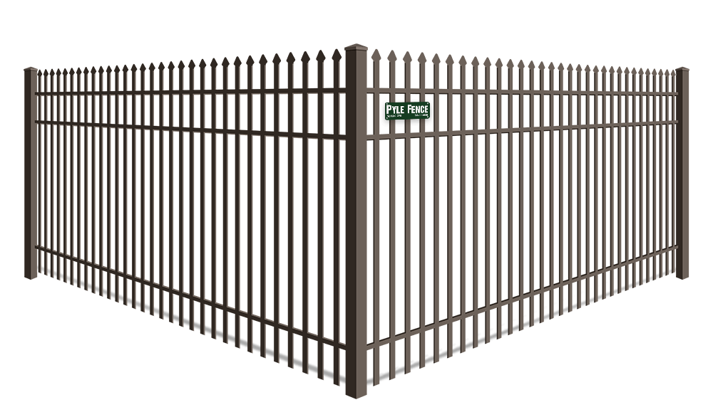 Double Picket Spear Top aluminum fence company in Central Maryland