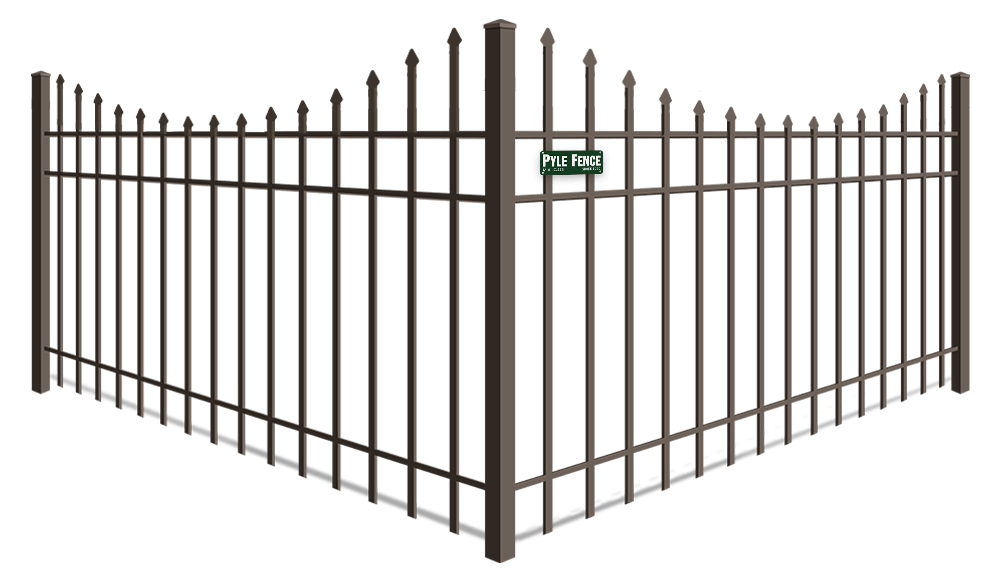 Scalloped Top aluminum fence company in Central Maryland