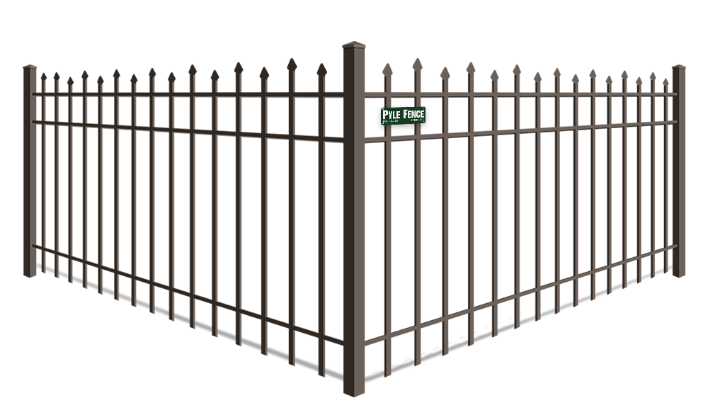 Staggered Picket aluminum fence company in Central Maryland