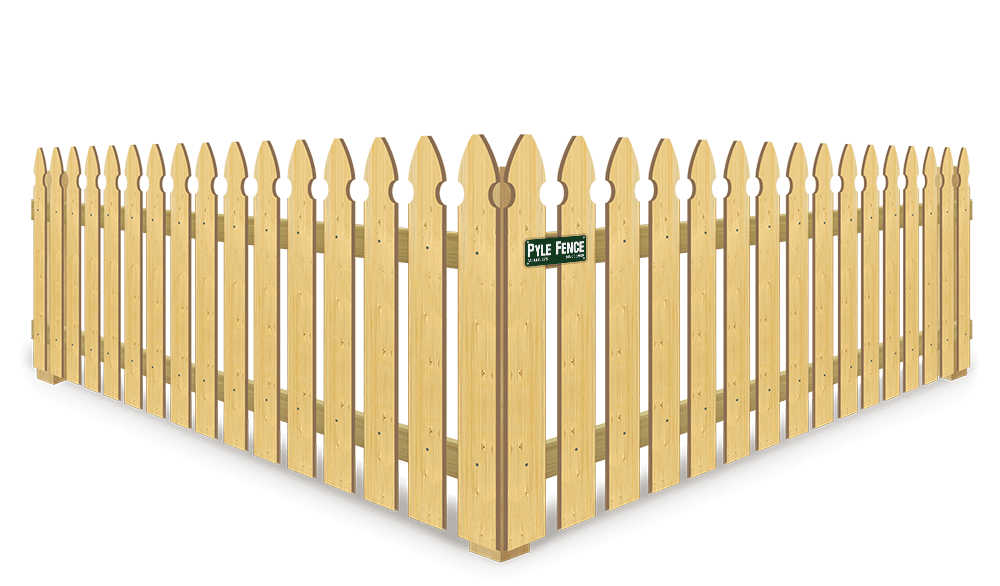 Colonial picket wood fence company in Central Maryland