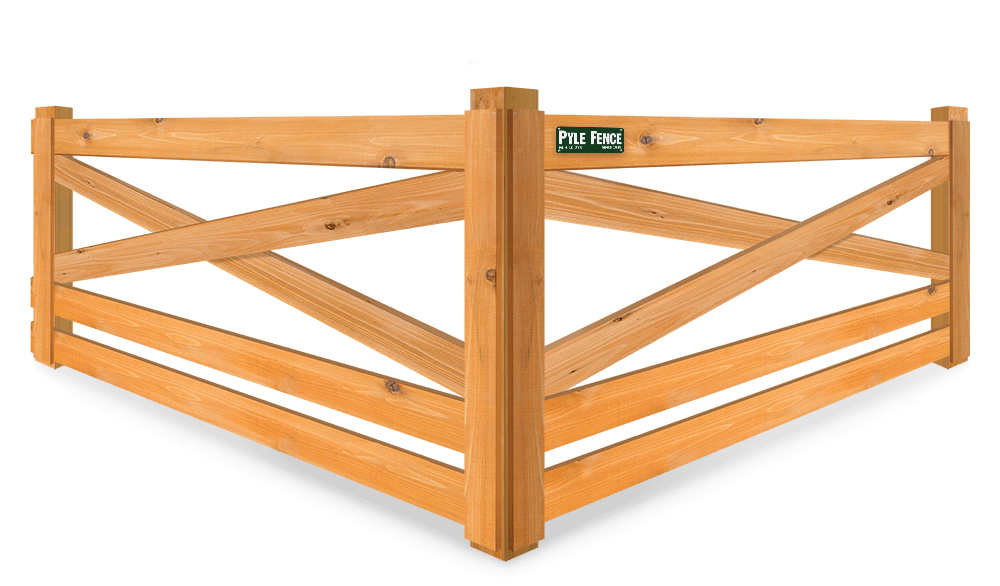 Crossbuck wood fence company in Central Maryland