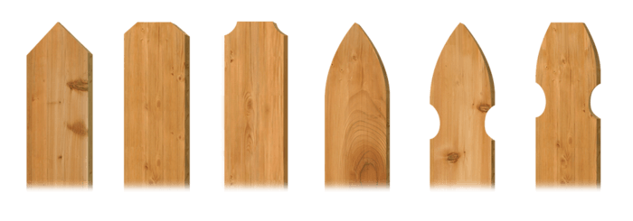Picket styles - wood fence company in Central Maryland