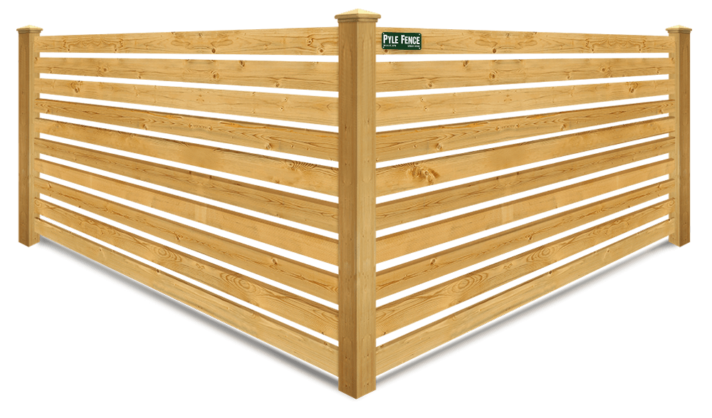 Horizontal Spaced Picket wood fence company in Central Maryland