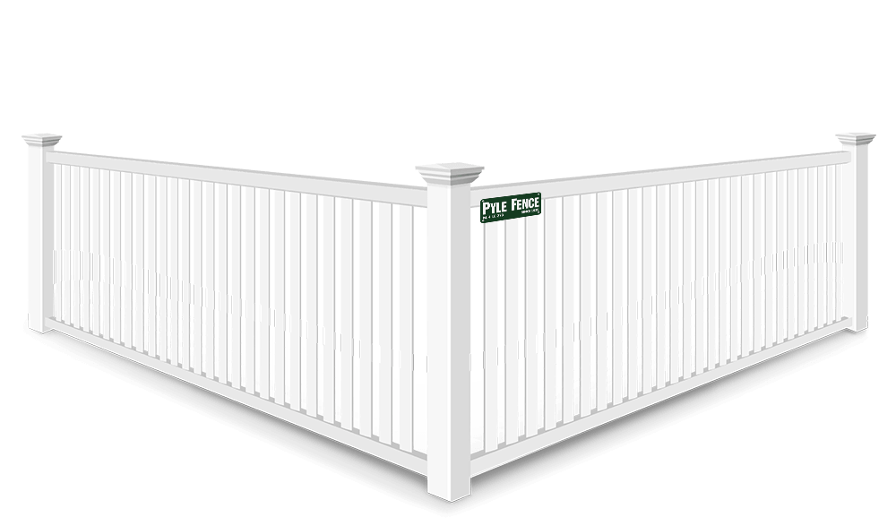 2-Rail Closed Picket vinyl fence contractor in Central Maryland