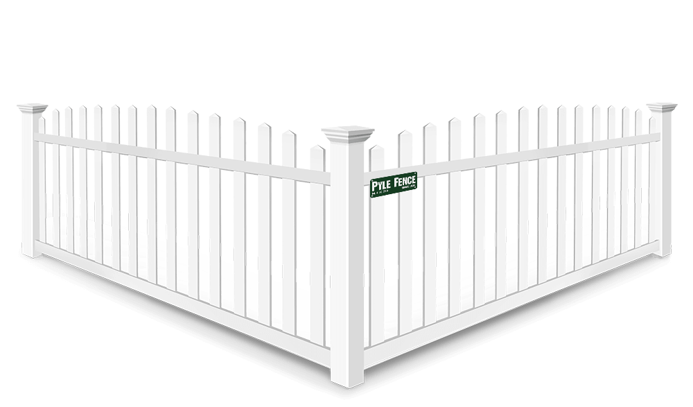 Arched picket vinyl fence contractor in Central Maryland