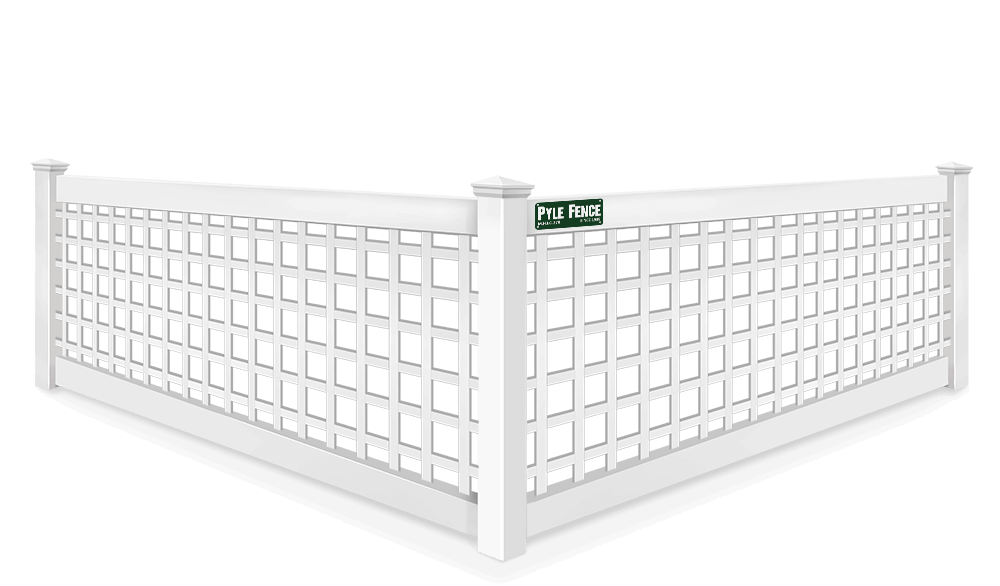 Decorative Lattice vinyl fence contractor in Central Maryland