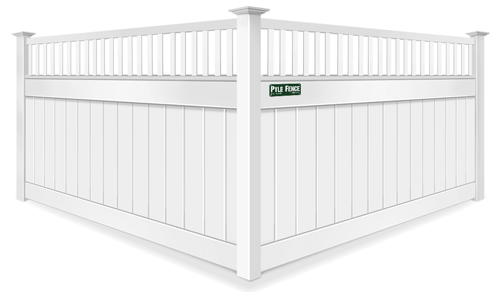 Spindle Top vinyl fence contractor in Central Maryland