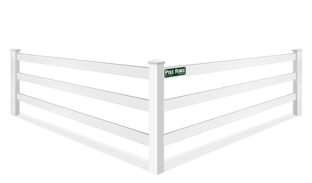 Post & Rail vinyl fence contractor in Central Maryland