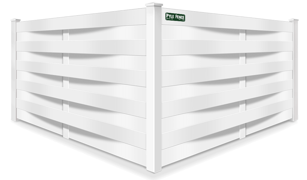 Basket Weave vinyl fence contractor in Central Maryland