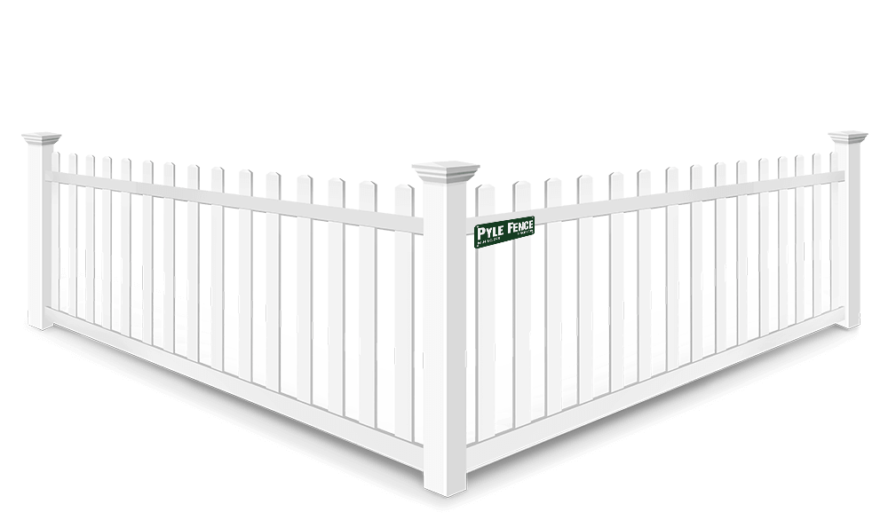 Open Picket vinyl fence contractor in Central Maryland