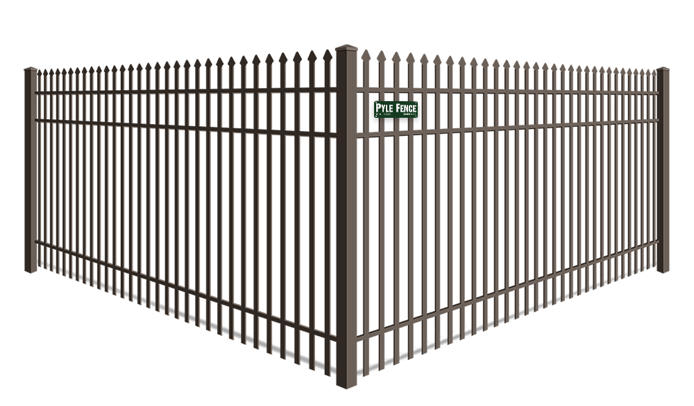 Double Picket Spear Top Commercial Ornamental Steel fence company in Central Maryland