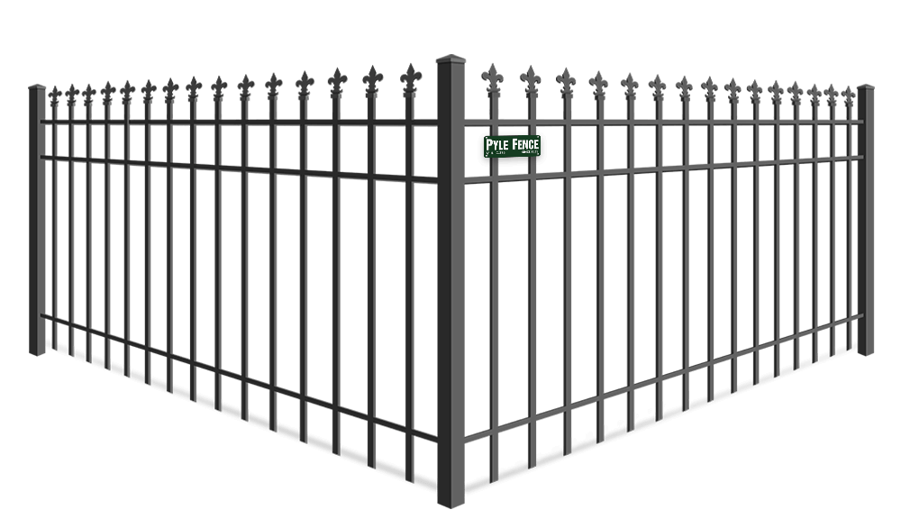 Fleur De Lis Finial Ornamental Steel fence company in Central Maryland