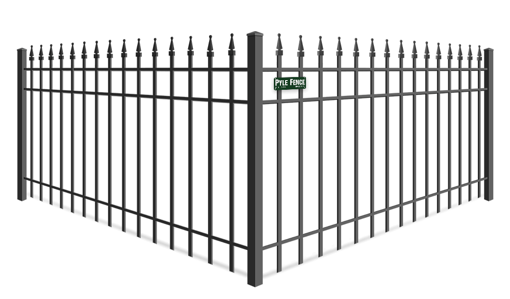 Quad Flare Ornamental Steel fence company in Central Maryland