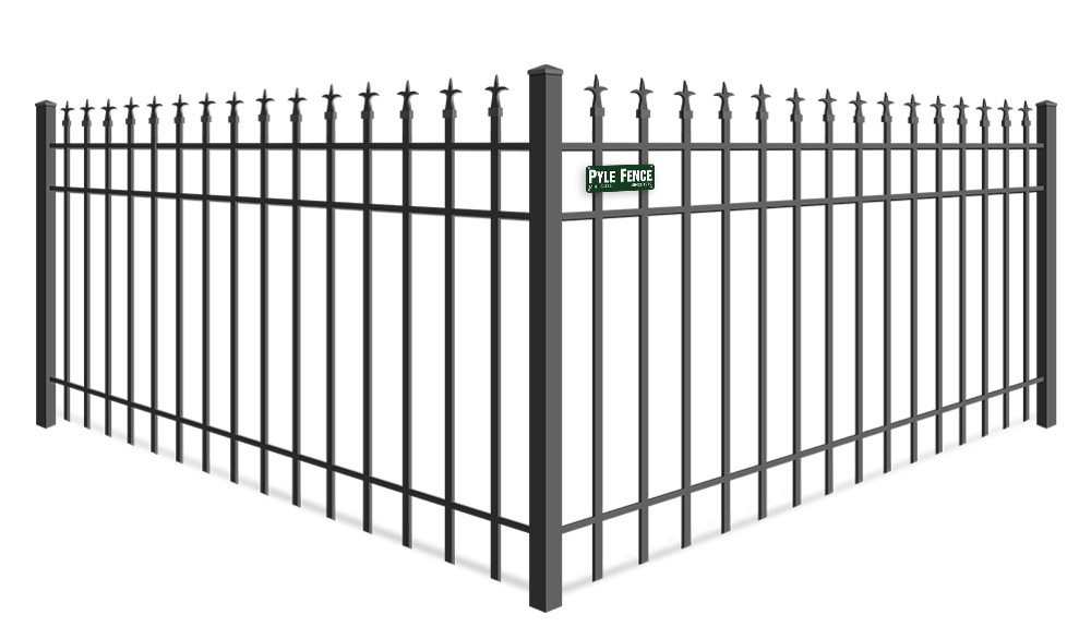 Trident Finial Ornamental Steel fence company in Central Maryland