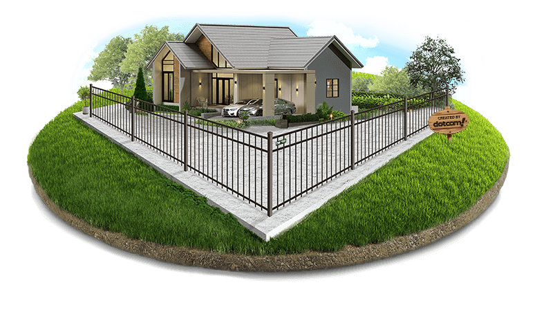Aluminum residential fence